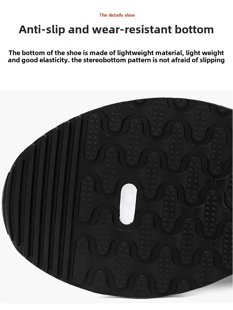 Summer Men's Shoes New Breathable Leather Face Casual Sports Shoes Korean Trendy Versatile Thick Bottom Shoes Casual Old Dad Sho