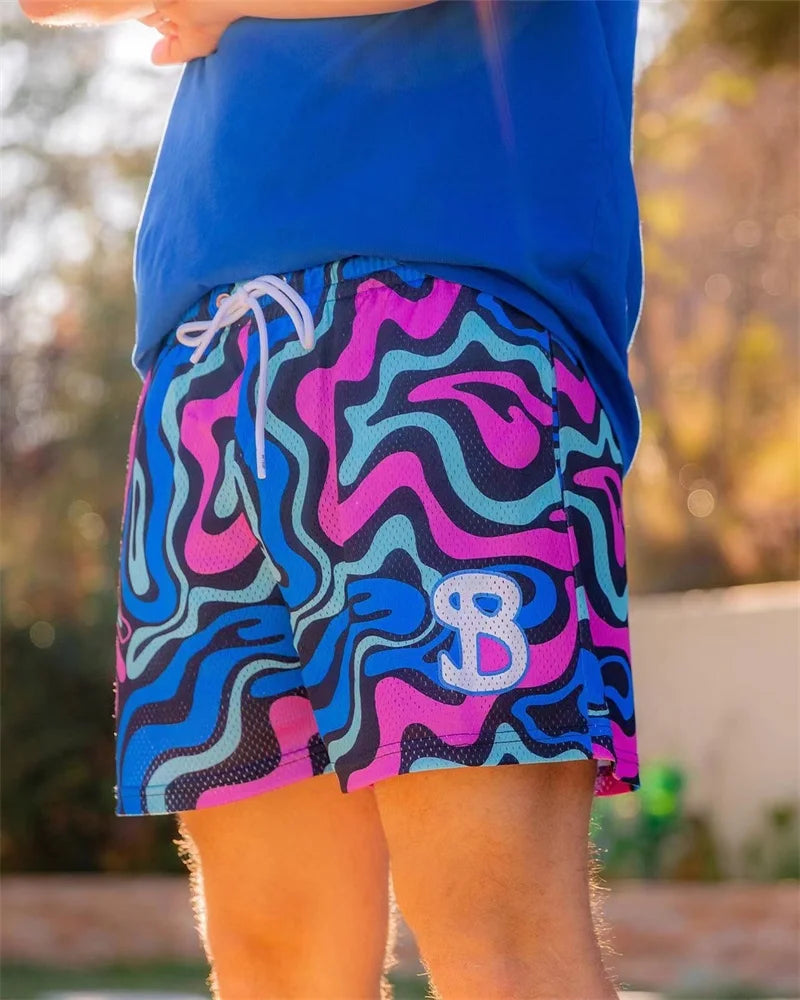 2025 Summer new style BUCKETSQUAD Basketball Mesh Running quick drying quarter High quality sports shorts men sportswear