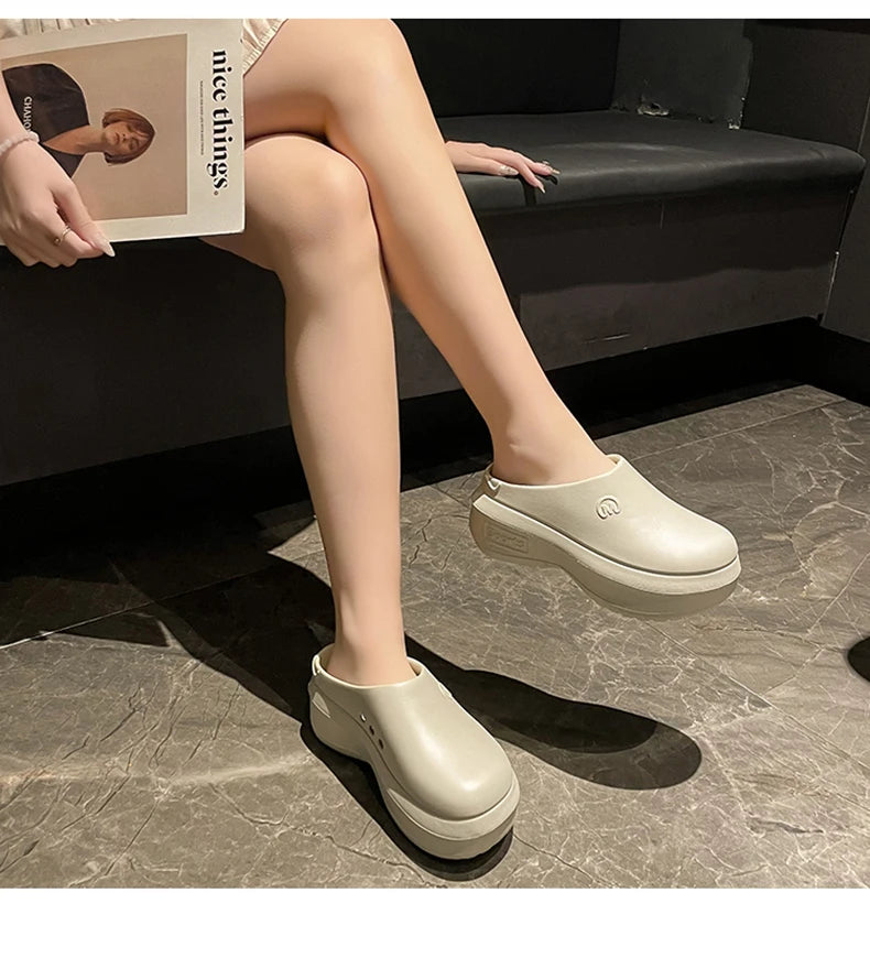 Women Sandals Summer Shoes Cook Work Flip-flop Waterproof Female Sandals Non-Slip Garden EVA Platform Slippers Casual Beach Shoe
