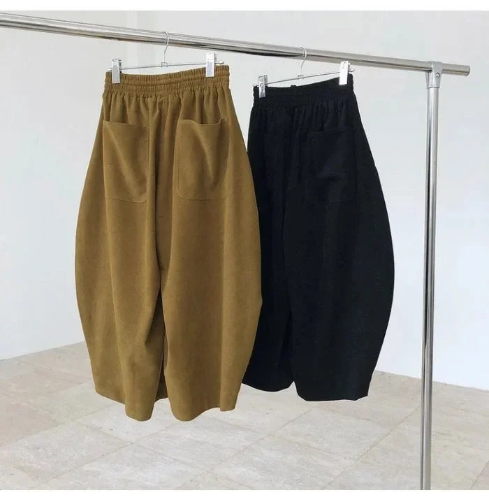 2023 Autumn Casual Harem Pants Women Cotton High Waisted Trousers Retro Loose Bloomers Women's Oversize Pants Baggy Sweatpants