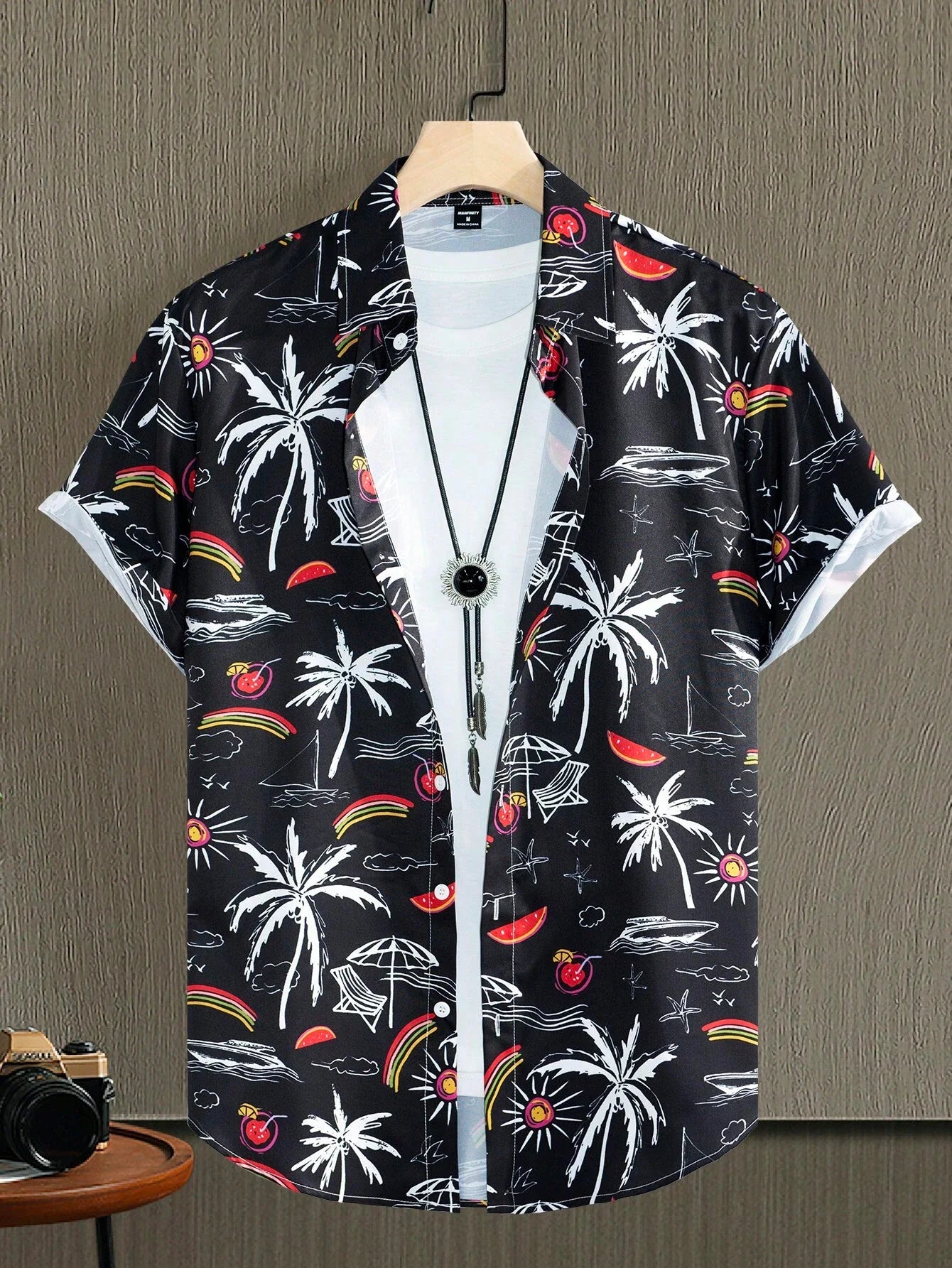 Aloha Summer Essential! Breathable Men's Hawaiian Shirt with Exotic Floral Patterns - Perfect Island Vacation Wear