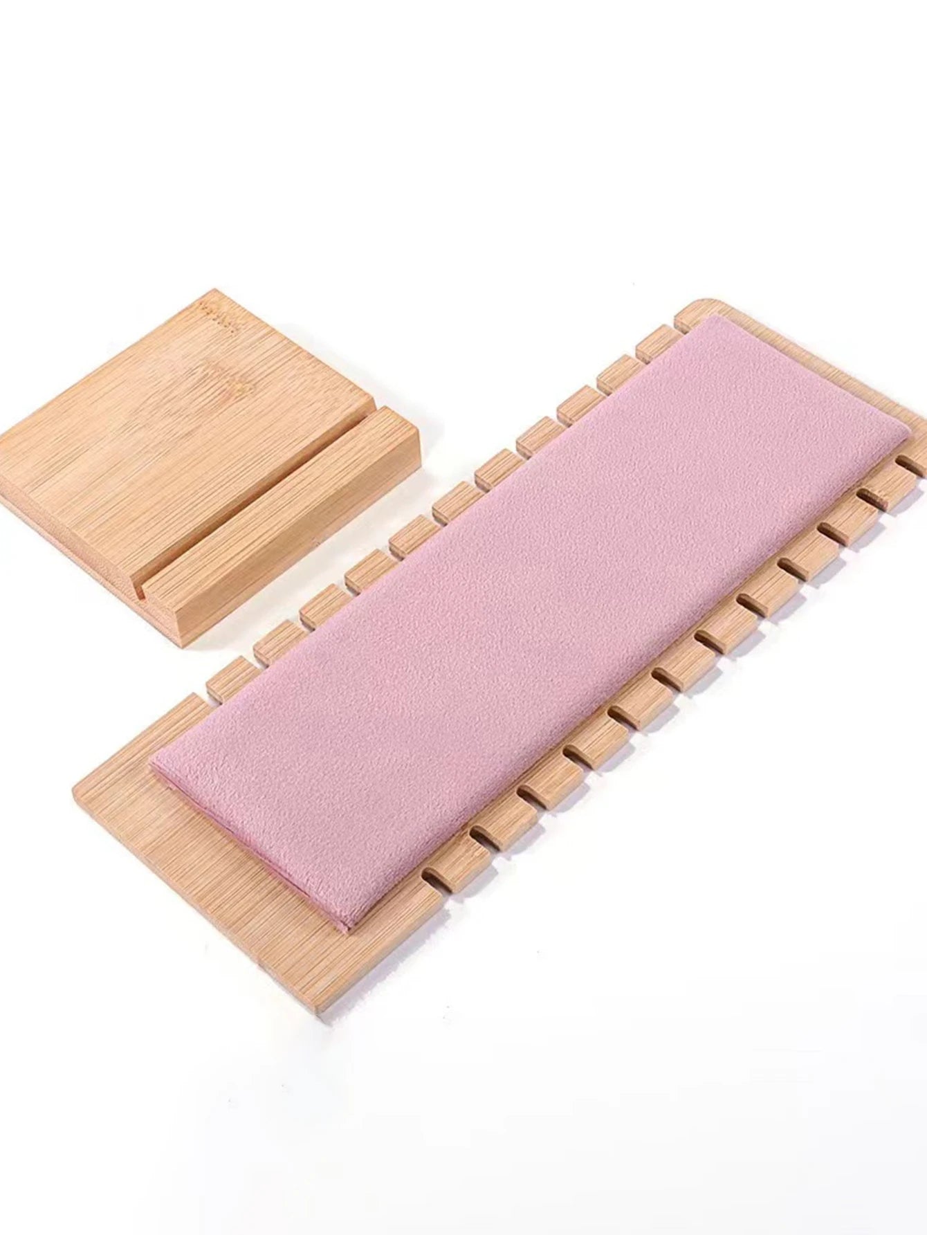 Bamboo Jewelry Display Stand Necklace Display Stand Wooden Multiple Necklace Easel Showcase Display Holder for Necklaces