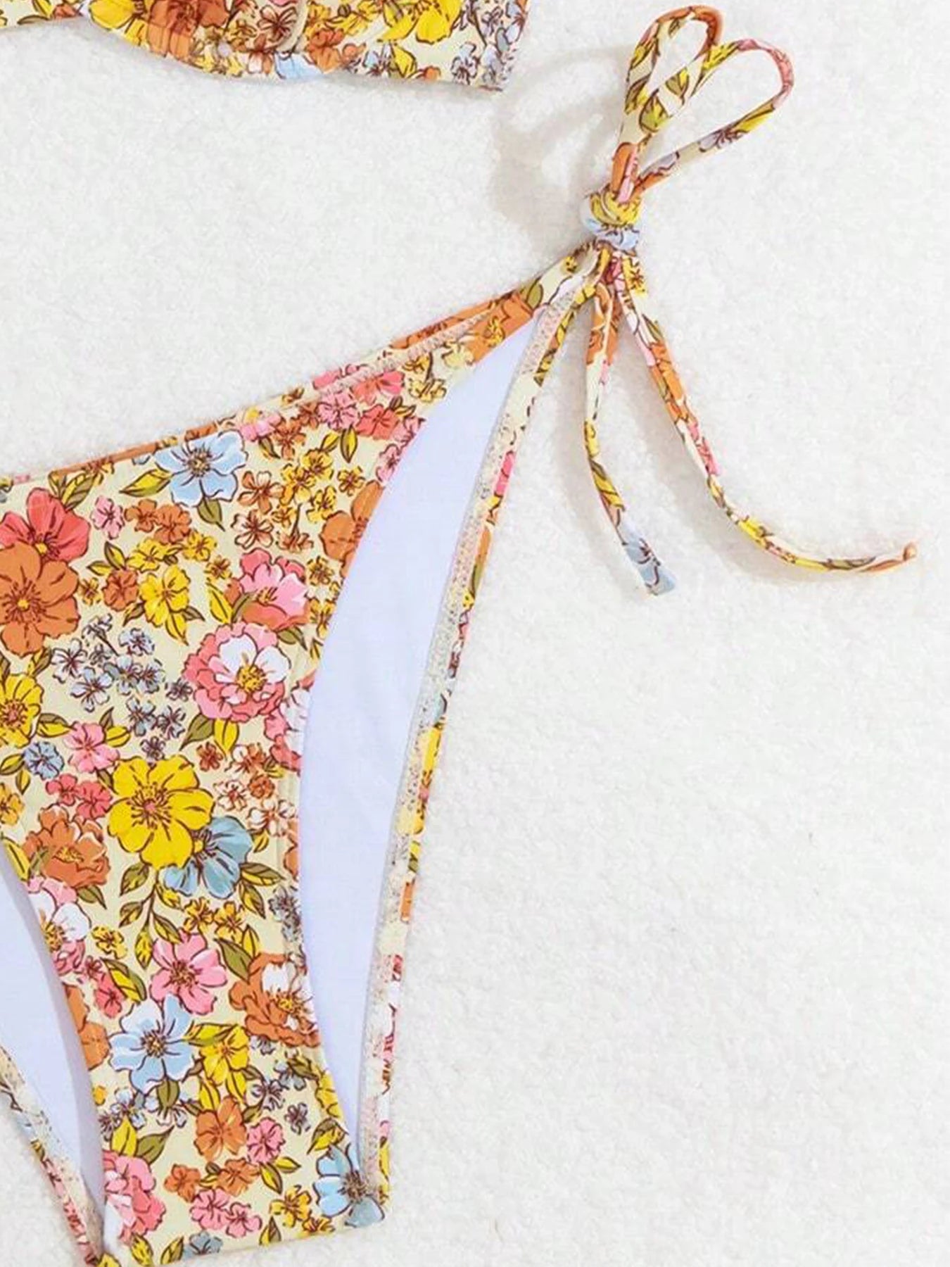 2025 Women's Bikini Sets New Floral Print Bikini Sets Underwire Tie Side Swimsuit Two Piece Bathing Suits Swimwear