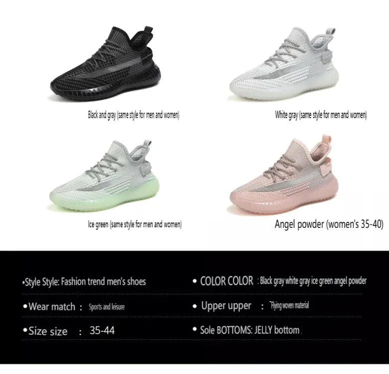 2025 Spring and Summer New Mesh Shoes Lightweight Breathable Casual Flying Knitting Sneakers Couple Mesh Shoes