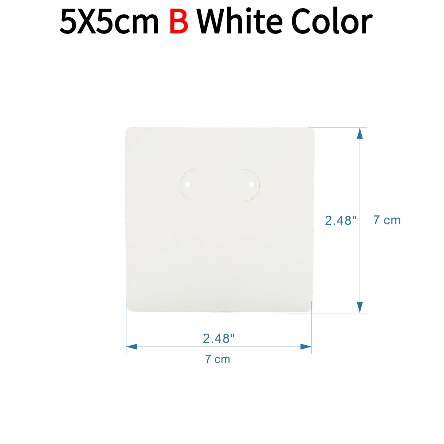 50pcs Opp Self-adhesive Plastic Bag Earrings Display Necklaces Cards For Jewelry Making Cardboard Paper DIY Packages Supply