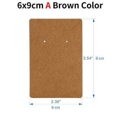 50pcs Opp Self-adhesive Plastic Bag Earrings Display Necklaces Cards For Jewelry Making Cardboard Paper DIY Packages Supply