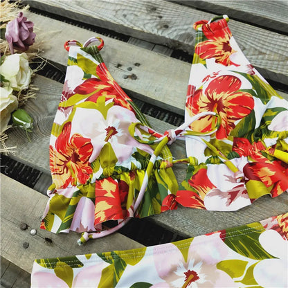 2024 Sexy Brazilian Bikinis Women Swimsuit Padded Swimwear Halter Bikini Set Push Up Beach Wear Bathing Suit Swimming Maillot