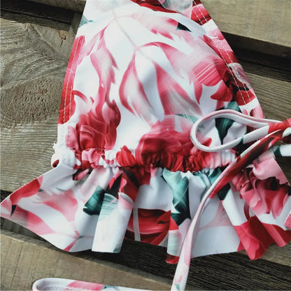 2024 Sexy Brazilian Bikinis Women Swimsuit Padded Swimwear Halter Bikini Set Push Up Beach Wear Bathing Suit Swimming Maillot