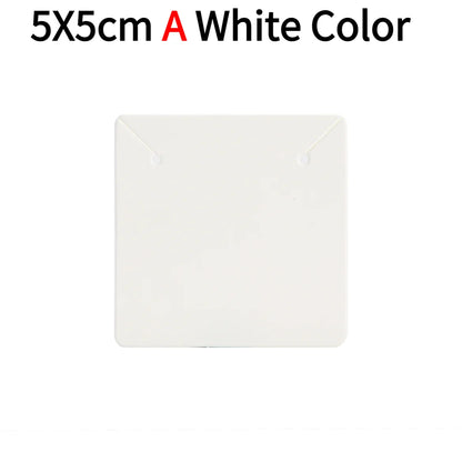 50pcs Opp Self-adhesive Plastic Bag Earrings Display Necklaces Cards For Jewelry Making Cardboard Paper DIY Packages Supply