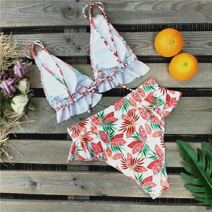 2024 Sexy Brazilian Bikinis Women Swimsuit Padded Swimwear Halter Bikini Set Push Up Beach Wear Bathing Suit Swimming Maillot
