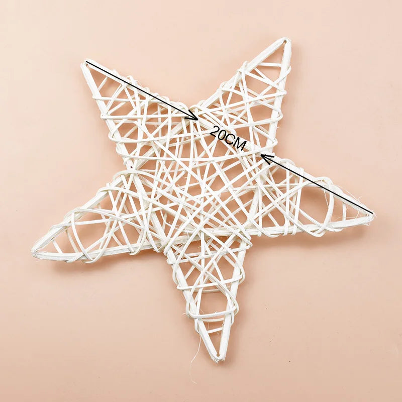 10/15/20CM Tree Root Vine Festival Star Wreath Home Decoration Accessories Wedding Background Diy Artificial Plants Wholesale