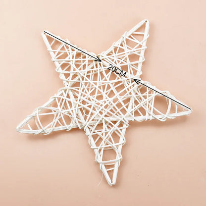 10/15/20CM Tree Root Vine Festival Star Wreath Home Decoration Accessories Wedding Background Diy Artificial Plants Wholesale