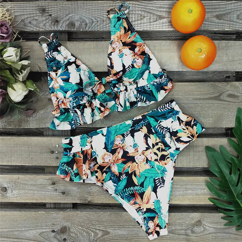 2024 Sexy Brazilian Bikinis Women Swimsuit Padded Swimwear Halter Bikini Set Push Up Beach Wear Bathing Suit Swimming Maillot