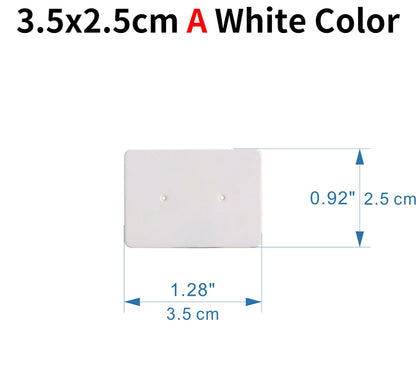 50pcs Opp Self-adhesive Plastic Bag Earrings Display Necklaces Cards For Jewelry Making Cardboard Paper DIY Packages Supply