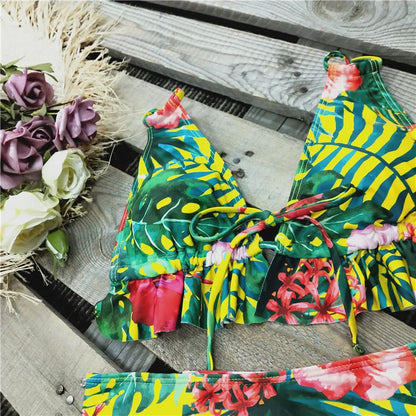 2024 Sexy Brazilian Bikinis Women Swimsuit Padded Swimwear Halter Bikini Set Push Up Beach Wear Bathing Suit Swimming Maillot
