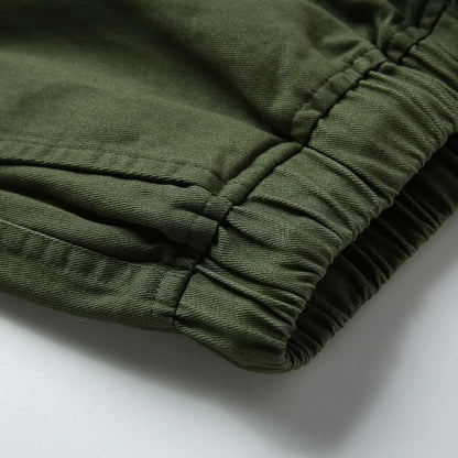 Summer Men's Outdoor Camouflage Cargo Shorts Pocket Cotton Casual Half Pants Mid Waist Drawstring Loose Shorts Bib Overalls 7XL