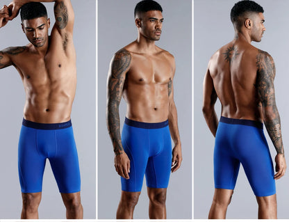 3pcs Long Boxers For Man Underware Lots Mens Underpants Cotton Men's Panties Family Boxershorts Boxer Sexy Male Shorts Calecon