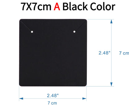 50pcs Opp Self-adhesive Plastic Bag Earrings Display Necklaces Cards For Jewelry Making Cardboard Paper DIY Packages Supply
