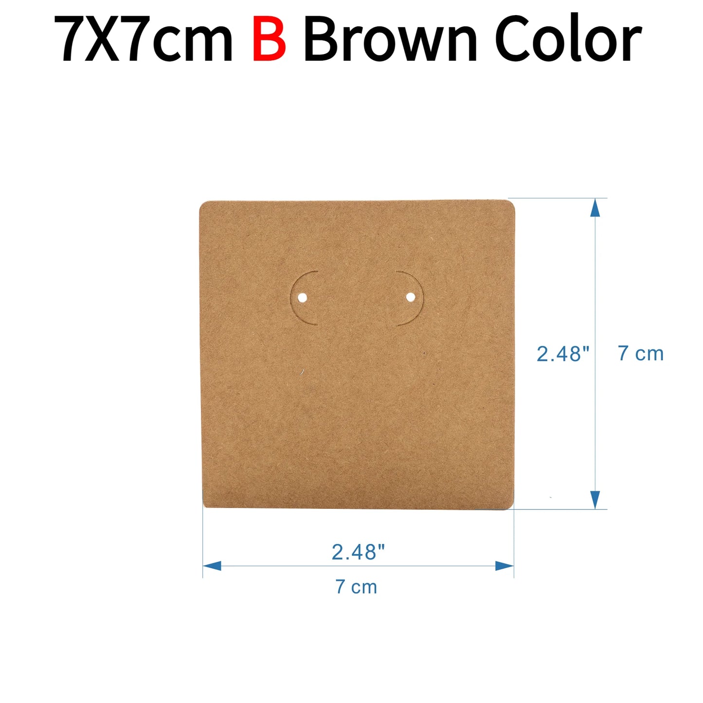 50pcs Opp Self-adhesive Plastic Bag Earrings Display Necklaces Cards For Jewelry Making Cardboard Paper DIY Packages Supply