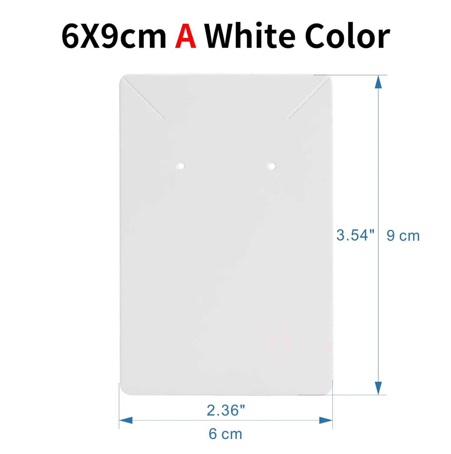 50pcs Opp Self-adhesive Plastic Bag Earrings Display Necklaces Cards For Jewelry Making Cardboard Paper DIY Packages Supply