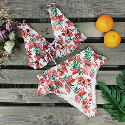 2024 Sexy Brazilian Bikinis Women Swimsuit Padded Swimwear Halter Bikini Set Push Up Beach Wear Bathing Suit Swimming Maillot