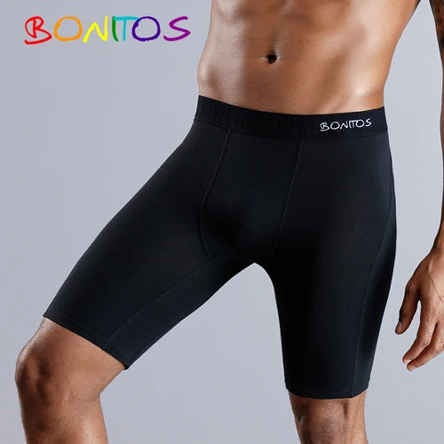 BONITOS Long Boxer Shorts Panties Man Underwear Men Boxer Men Underwear Natural Cotton Comfortable Soft Top Brand High Quality