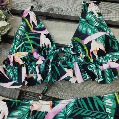 2024 Sexy Brazilian Bikinis Women Swimsuit Padded Swimwear Halter Bikini Set Push Up Beach Wear Bathing Suit Swimming Maillot