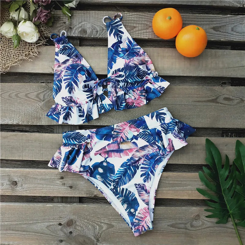 2024 Sexy Brazilian Bikinis Women Swimsuit Padded Swimwear Halter Bikini Set Push Up Beach Wear Bathing Suit Swimming Maillot