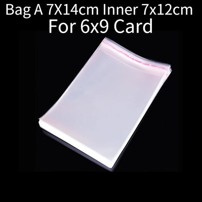 50pcs Opp Self-adhesive Plastic Bag Earrings Display Necklaces Cards For Jewelry Making Cardboard Paper DIY Packages Supply