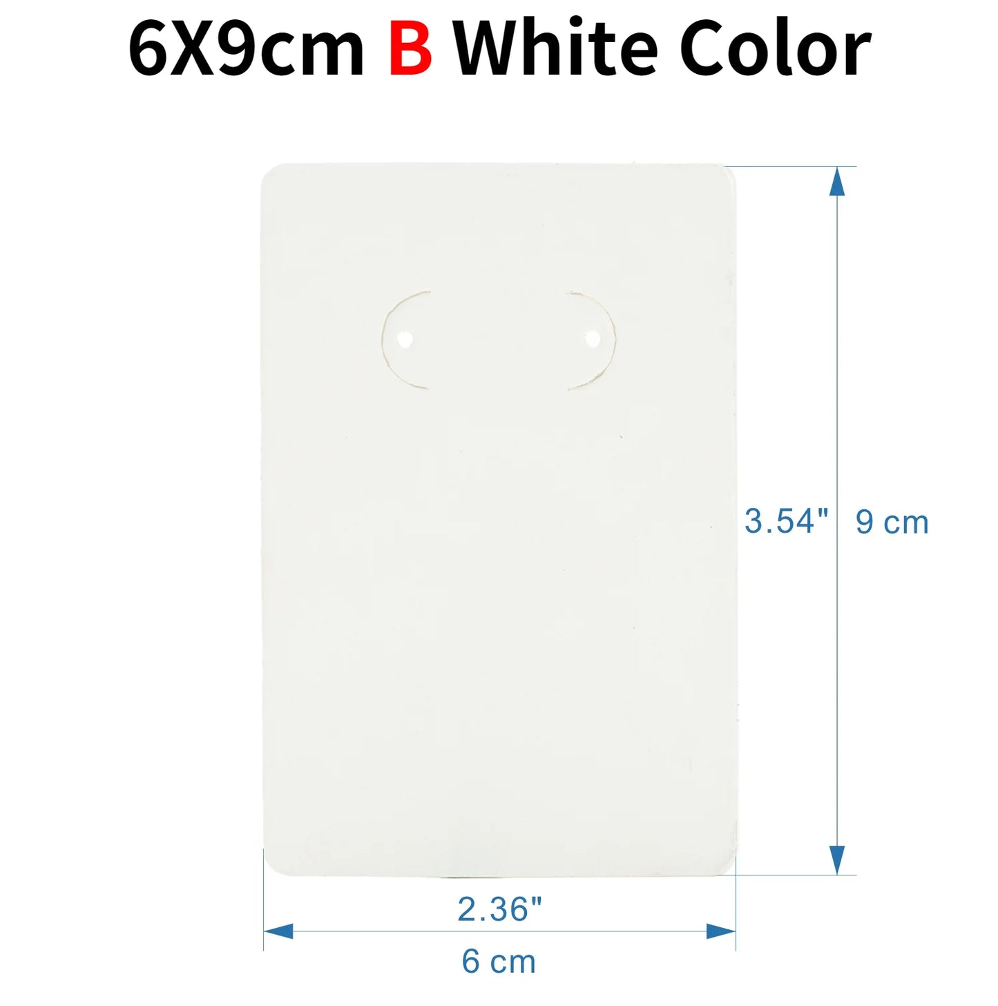 50pcs Opp Self-adhesive Plastic Bag Earrings Display Necklaces Cards For Jewelry Making Cardboard Paper DIY Packages Supply
