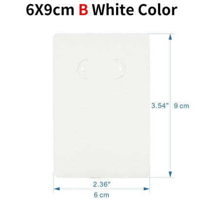 50pcs Opp Self-adhesive Plastic Bag Earrings Display Necklaces Cards For Jewelry Making Cardboard Paper DIY Packages Supply