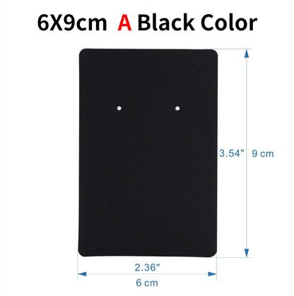 50pcs Opp Self-adhesive Plastic Bag Earrings Display Necklaces Cards For Jewelry Making Cardboard Paper DIY Packages Supply