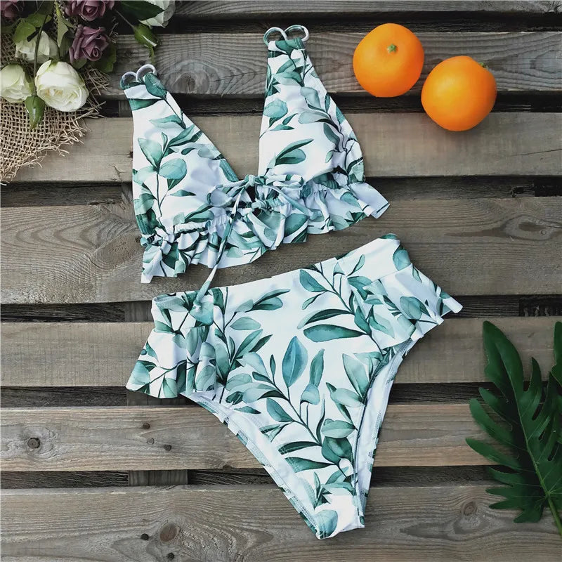 2024 Sexy Brazilian Bikinis Women Swimsuit Padded Swimwear Halter Bikini Set Push Up Beach Wear Bathing Suit Swimming Maillot