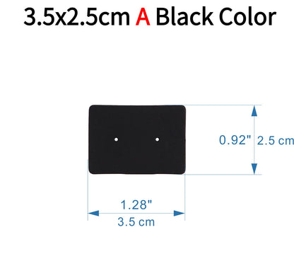 50pcs Opp Self-adhesive Plastic Bag Earrings Display Necklaces Cards For Jewelry Making Cardboard Paper DIY Packages Supply