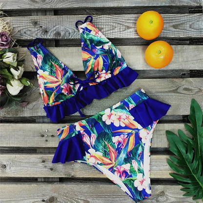 2024 Sexy Brazilian Bikinis Women Swimsuit Padded Swimwear Halter Bikini Set Push Up Beach Wear Bathing Suit Swimming Maillot