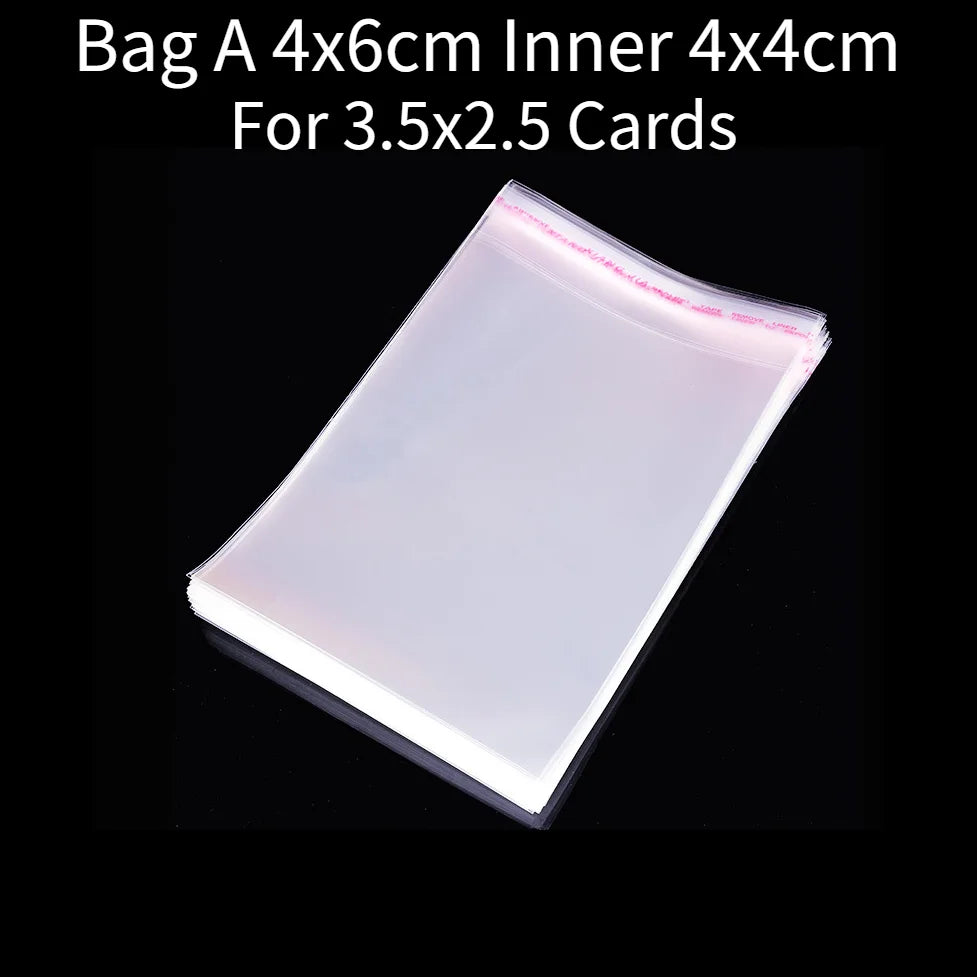50pcs Opp Self-adhesive Plastic Bag Earrings Display Necklaces Cards For Jewelry Making Cardboard Paper DIY Packages Supply