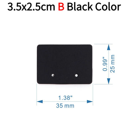 50pcs Opp Self-adhesive Plastic Bag Earrings Display Necklaces Cards For Jewelry Making Cardboard Paper DIY Packages Supply