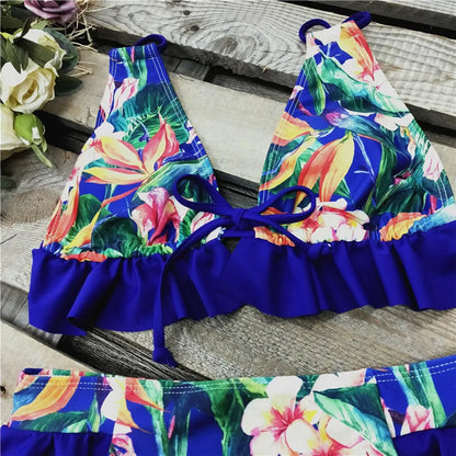 2024 Sexy Brazilian Bikinis Women Swimsuit Padded Swimwear Halter Bikini Set Push Up Beach Wear Bathing Suit Swimming Maillot