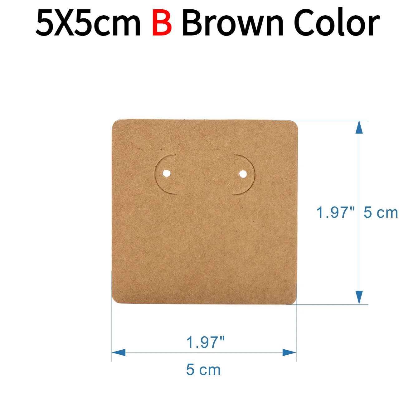 50pcs Opp Self-adhesive Plastic Bag Earrings Display Necklaces Cards For Jewelry Making Cardboard Paper DIY Packages Supply
