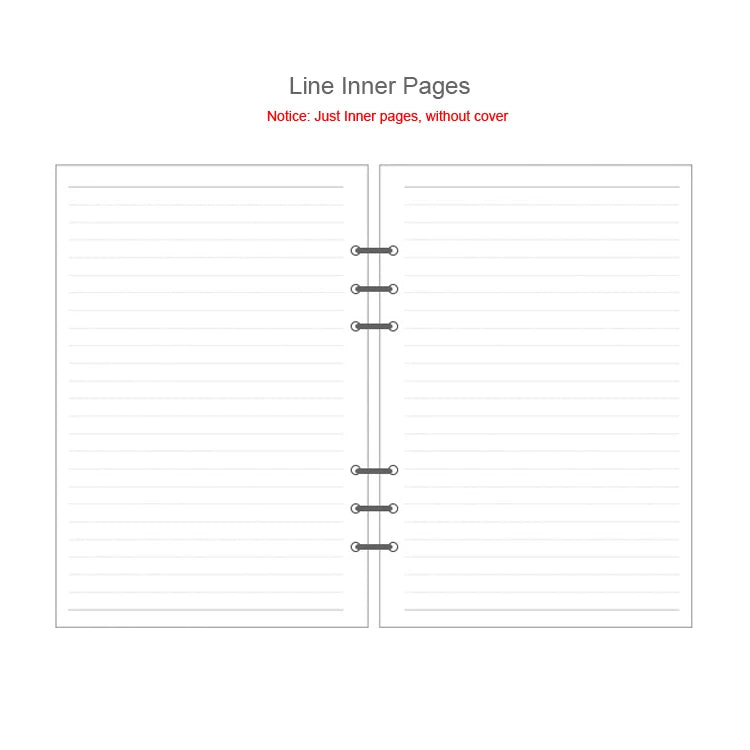 A5 A6 Loose Leaf Notebook Refill Spiral Binder Inner Page Diary Weekly Monthly Planner To Do List Line Dot Grid Inside Paper