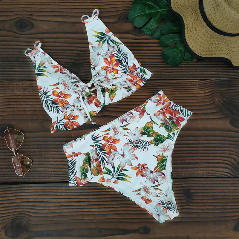2024 Sexy Brazilian Bikinis Women Swimsuit Padded Swimwear Halter Bikini Set Push Up Beach Wear Bathing Suit Swimming Maillot