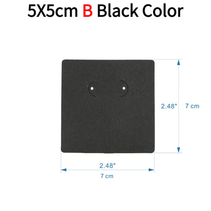 50pcs Opp Self-adhesive Plastic Bag Earrings Display Necklaces Cards For Jewelry Making Cardboard Paper DIY Packages Supply
