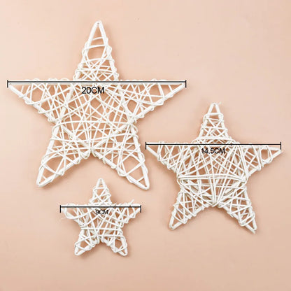 10/15/20CM Tree Root Vine Festival Star Wreath Home Decoration Accessories Wedding Background Diy Artificial Plants Wholesale