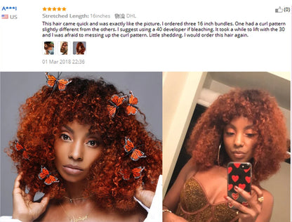 3C 4A Human Hair Bundles Mongolian Afro Kinky Curly Weave For Black Women Sassy Curl Virgin Human Hair 4 Bundles Natural Color
