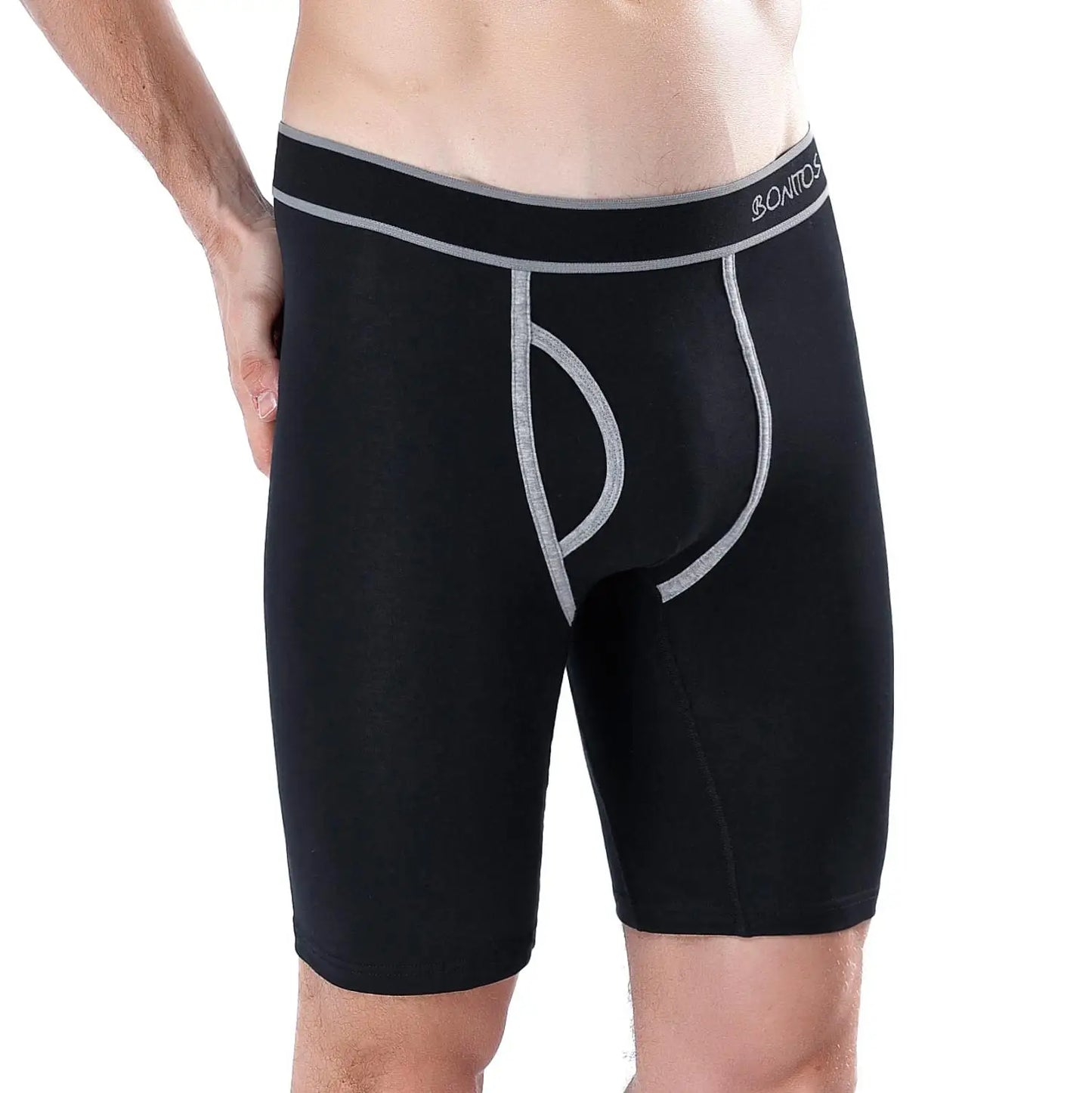 BONITOS Long Boxer Shorts Panties Man Underwear Men Boxer Men Underwear Natural Cotton Comfortable Soft Top Brand High Quality