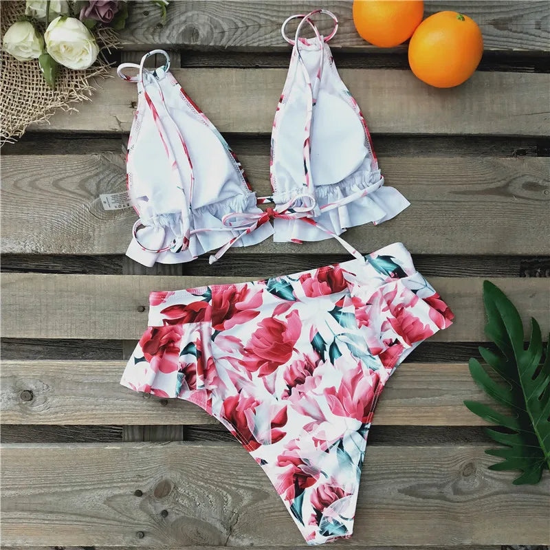 2024 Sexy Brazilian Bikinis Women Swimsuit Padded Swimwear Halter Bikini Set Push Up Beach Wear Bathing Suit Swimming Maillot