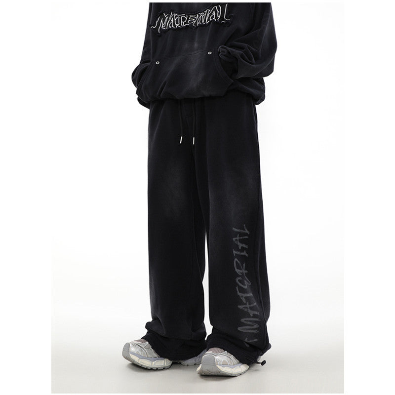 American Retro Pants High Street Graffiti Track Sweatpants