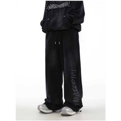 American Retro Pants High Street Graffiti Track Sweatpants