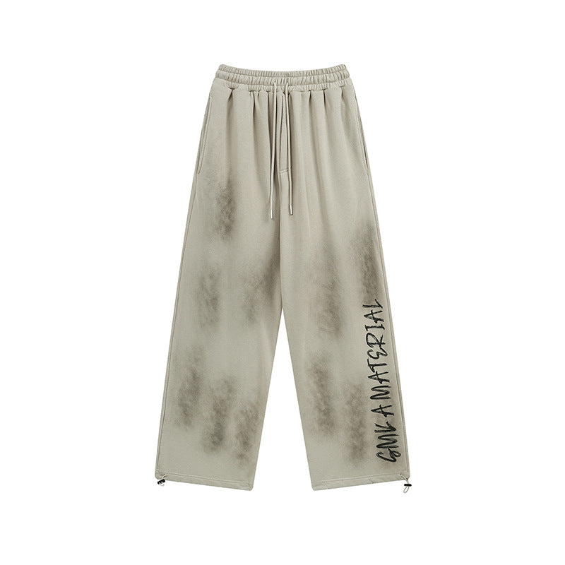 American Retro Pants High Street Graffiti Track Sweatpants