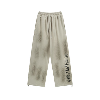 American Retro Pants High Street Graffiti Track Sweatpants